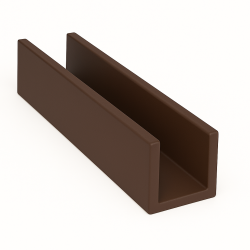 ceownik aluminiowy RAL 8017 MAT BRĄZOWY GŁADKI