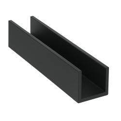 ceownik aluminiowy RAL 9005 MAT CZARNY DROBNA STRUKTURA