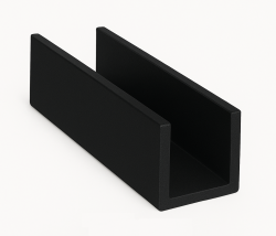 ceownik aluminiowy RAL 9005 MAT CZARNY GŁADKI