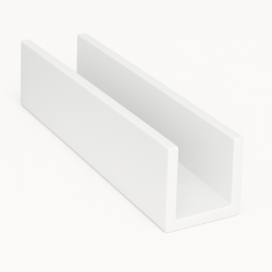 ceownik aluminiowy RAL 9016 MAT BIAŁY GŁADKI