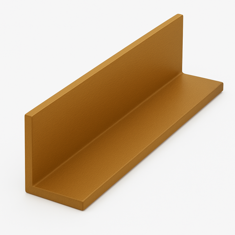 Kątownik aluminiowy  RAL 8003 MAT ZŁOTY DĄB GŁADK