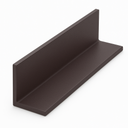 Kątownik aluminiowy  RAL 8017 MAT BRĄZOWY DROBNA STRUKTURA