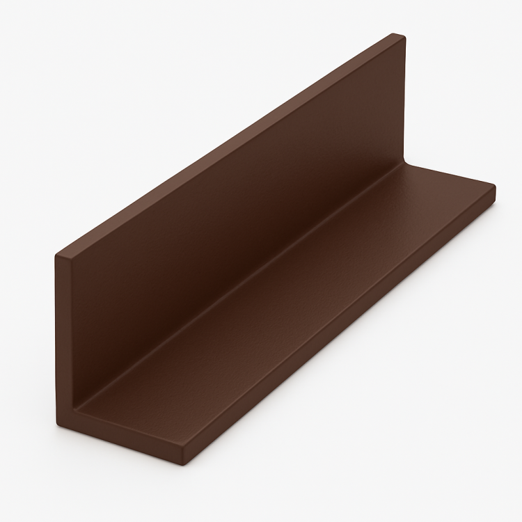 Kątownik aluminiowy  RAL 8017 MAT BRĄZOWY GŁADKI