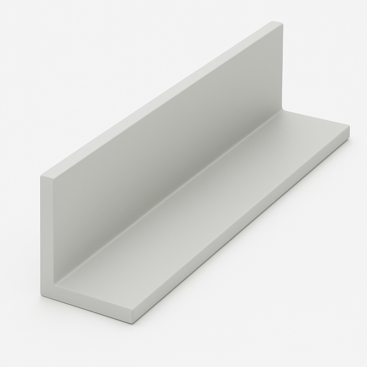 Kątownik aluminiowy  RAL 7035 MAT SZARY GŁADKI.png