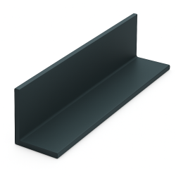 Kątownik aluminiow malowany proszkowo RAL 7016 MAT ANTRACYT GŁADKI