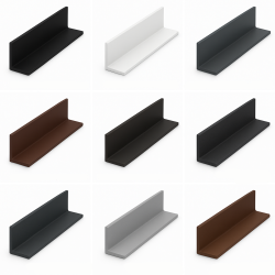 Kątownik aluminiowy 80x40x4 mm malowany proszkowo PA38 / EN AW 6060